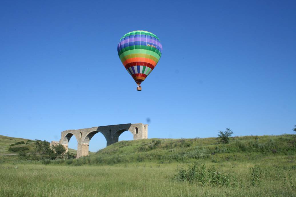 Воздушный шар в Ставрополе немецкий мост